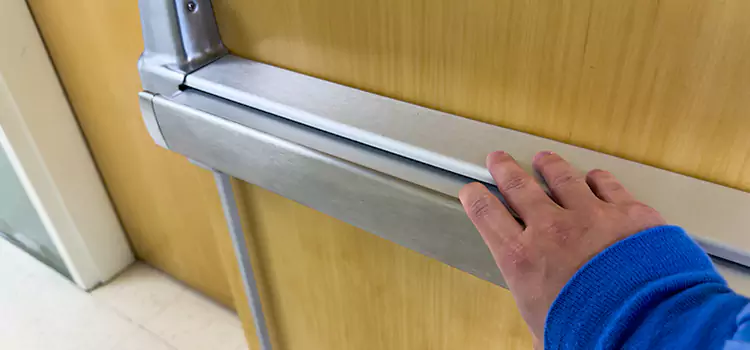 Installing a Push Bar on a Door Cicero